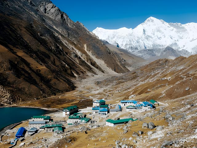 Cho Oyu and Gokyo Village, Nepal